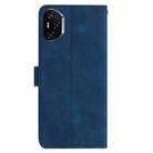 For Honor 400 Pro Global 160.8mm Rose Flower Embossing Pattern Leather Phone Case(Dark Blue) - 3