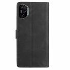 For Honor 400 Pro Global 160.8mm Rose Flower Embossing Pattern Leather Phone Case(Black) - 3