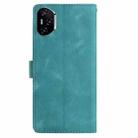 For Honor 400 Pro Global 160.8mm Rose Flower Embossing Pattern Leather Phone Case(Green) - 3