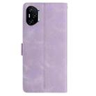 For Honor 400 Pro Global 160.8mm Rose Flower Embossing Pattern Leather Phone Case(Light Purple) - 3