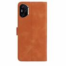 For Honor 400 Pro Global 160.8mm Rose Flower Embossing Pattern Leather Phone Case(Brown) - 3