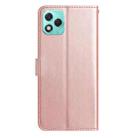 For Honor 400 Lite Global Rose Flower Embossing Pattern Leather Phone Case(Rose Gold) - 3