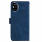For Honor 400 Global 156.5mm Rose Flower Embossing Pattern Leather Phone Case(Dark Blue) - 3