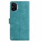 For Honor 400 Global 156.5mm Rose Flower Embossing Pattern Leather Phone Case(Green) - 3