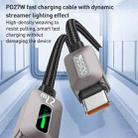 Yesido CA199 27W Type-C to 8 Pin Streamer Light Data Cable, Length: 1.2m(Grey) - 2