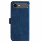 For iPhone 17 Air Rose Flower Embossing Pattern Leather Phone Case(Dark Blue) - 3