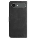 For iPhone 17 Air Rose Flower Embossing Pattern Leather Phone Case(Black) - 3