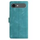 For iPhone 17 Air Rose Flower Embossing Pattern Leather Phone Case(Green) - 3