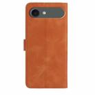 For iPhone 17 Air Rose Flower Embossing Pattern Leather Phone Case(Brown) - 3