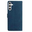 For Samsung Galaxy A17 5G Rose Flower Embossing Pattern Leather Phone Case(Dark Blue) - 3