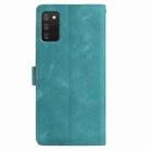 For Samsung Galaxy A02S 164mm US Rose Flower Embossing Pattern Leather Phone Case(Green) - 3