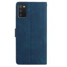 For Samsung Galaxy A02S 166mm EU Rose Flower Embossing Pattern Leather Phone Case(Dark Blue) - 3
