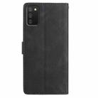 For Samsung Galaxy A02S 166mm EU Rose Flower Embossing Pattern Leather Phone Case(Black) - 3