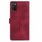 For Samsung Galaxy A02S 166mm EU Rose Flower Embossing Pattern Leather Phone Case(Red) - 3