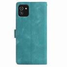 For Samsung Galaxy A03 Rose Flower Embossing Pattern Leather Phone Case(Green) - 3