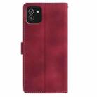 For Samsung Galaxy A03 Rose Flower Embossing Pattern Leather Phone Case(Red) - 3