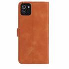 For Samsung Galaxy A03 Rose Flower Embossing Pattern Leather Phone Case(Brown) - 3