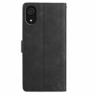 For Samsung Galaxy A03 Core Rose Flower Embossing Pattern Leather Phone Case(Black) - 3