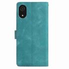 For Samsung Galaxy A03 Core Rose Flower Embossing Pattern Leather Phone Case(Green) - 3