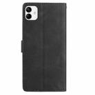 For Samsung Galaxy A04e Rose Flower Embossing Pattern Leather Phone Case(Black) - 3