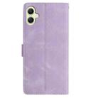 For Samsung Galaxy A07 Rose Flower Embossing Pattern Leather Phone Case(Light Purple) - 3