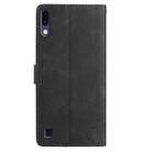 For Samsung Galaxy A10 / M10 Rose Flower Embossing Pattern Leather Phone Case(Black) - 3