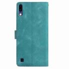 For Samsung Galaxy A10 / M10 Rose Flower Embossing Pattern Leather Phone Case(Green) - 3