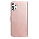 For Samsung Galaxy A13 4G Rose Flower Embossing Pattern Leather Phone Case(Rose Gold) - 3