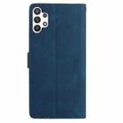 For Samsung Galaxy A13 4G Rose Flower Embossing Pattern Leather Phone Case(Dark Blue) - 3