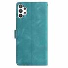 For Samsung Galaxy A13 4G Rose Flower Embossing Pattern Leather Phone Case(Green) - 3
