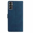 For Samsung Galaxy A14 Rose Flower Embossing Pattern Leather Phone Case(Dark Blue) - 2