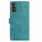 For Samsung Galaxy A14 Rose Flower Embossing Pattern Leather Phone Case(Green) - 3