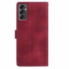 For Samsung Galaxy A14 Rose Flower Embossing Pattern Leather Phone Case(Red) - 3