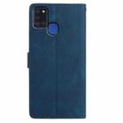 For Samsung Galaxy A21S Rose Flower Embossing Pattern Leather Phone Case(Dark Blue) - 3