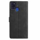 For Samsung Galaxy A21S Rose Flower Embossing Pattern Leather Phone Case(Black) - 3