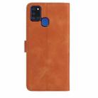 For Samsung Galaxy A21S Rose Flower Embossing Pattern Leather Phone Case(Brown) - 3
