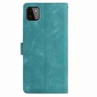 For Samsung Galaxy A22 5G Rose Flower Embossing Pattern Leather Phone Case(Green) - 3