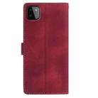 For Samsung Galaxy A22 5G Rose Flower Embossing Pattern Leather Phone Case(Red) - 3