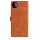For Samsung Galaxy A22 5G Rose Flower Embossing Pattern Leather Phone Case(Brown) - 3