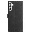 For Samsung Galaxy A26 Rose Flower Embossing Pattern Leather Phone Case(Black) - 3