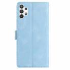 For Samsung Galaxy A32 Rose Flower Embossing Pattern Leather Phone Case(Sky Blue) - 3