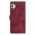 For Samsung Galaxy A32 5G Rose Flower Embossing Pattern Leather Phone Case(Red) - 3