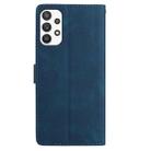 For Samsung Galaxy A33 Rose Flower Embossing Pattern Leather Phone Case(Dark Blue) - 3