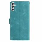 For Samsung Galaxy A34 Rose Flower Embossing Pattern Leather Phone Case(Green) - 3