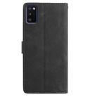 For Samsung Galaxy A41 Rose Flower Embossing Pattern Leather Phone Case(Black) - 3