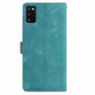 For Samsung Galaxy A41 Rose Flower Embossing Pattern Leather Phone Case(Green) - 3