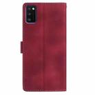 For Samsung Galaxy A41 Rose Flower Embossing Pattern Leather Phone Case(Red) - 3