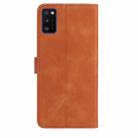 For Samsung Galaxy A41 Rose Flower Embossing Pattern Leather Phone Case(Brown) - 3