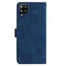 For Samsung Galaxy A42 Rose Flower Embossing Pattern Leather Phone Case(Dark Blue) - 3