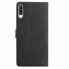 For Samsung Galaxy A50 Rose Flower Embossing Pattern Leather Phone Case(Black) - 3